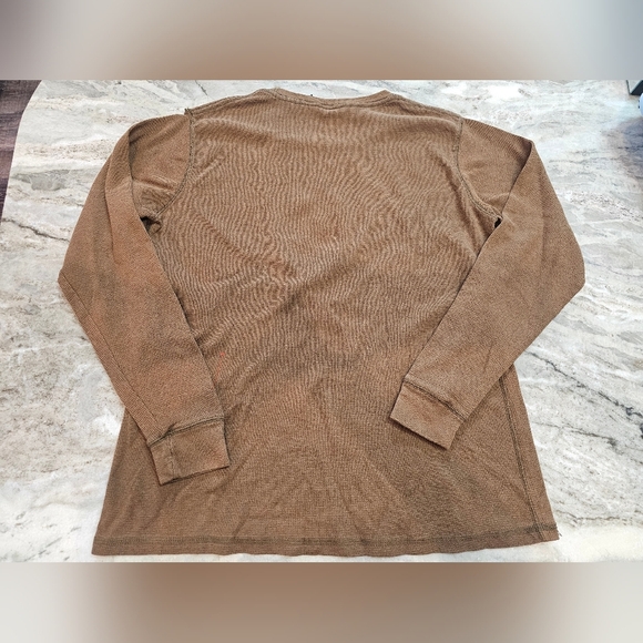 John Deere Women's XL Thermal Graphic Shirt Pink Brown Rhinestone Long Sleeve - Picture 8 of 8